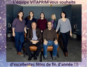 L'équipe VITAPRIM 2018